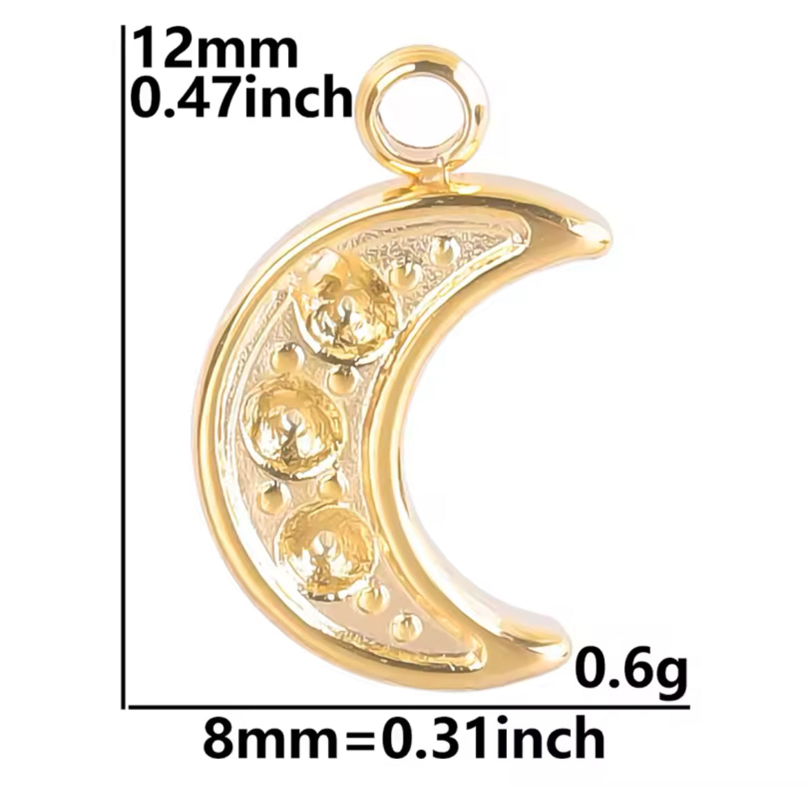 Make Your Own Charm Jewellery – Gold Plated Stainless Steel (Tarnish-Free & Waterproof)- 1 piece