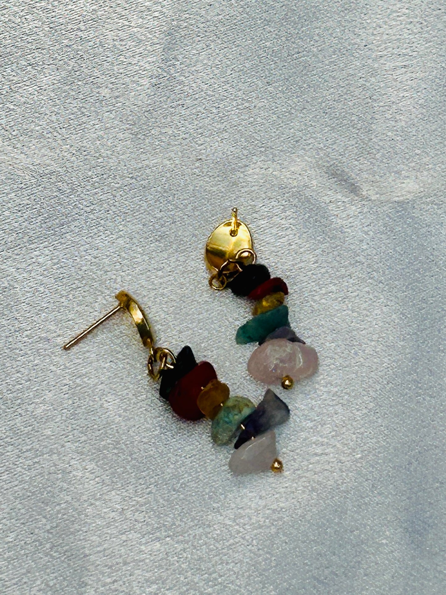 πΏ Natural Harmony Gemstone Collection β Earrings, Necklace & Bracelets (Stainless Steel)