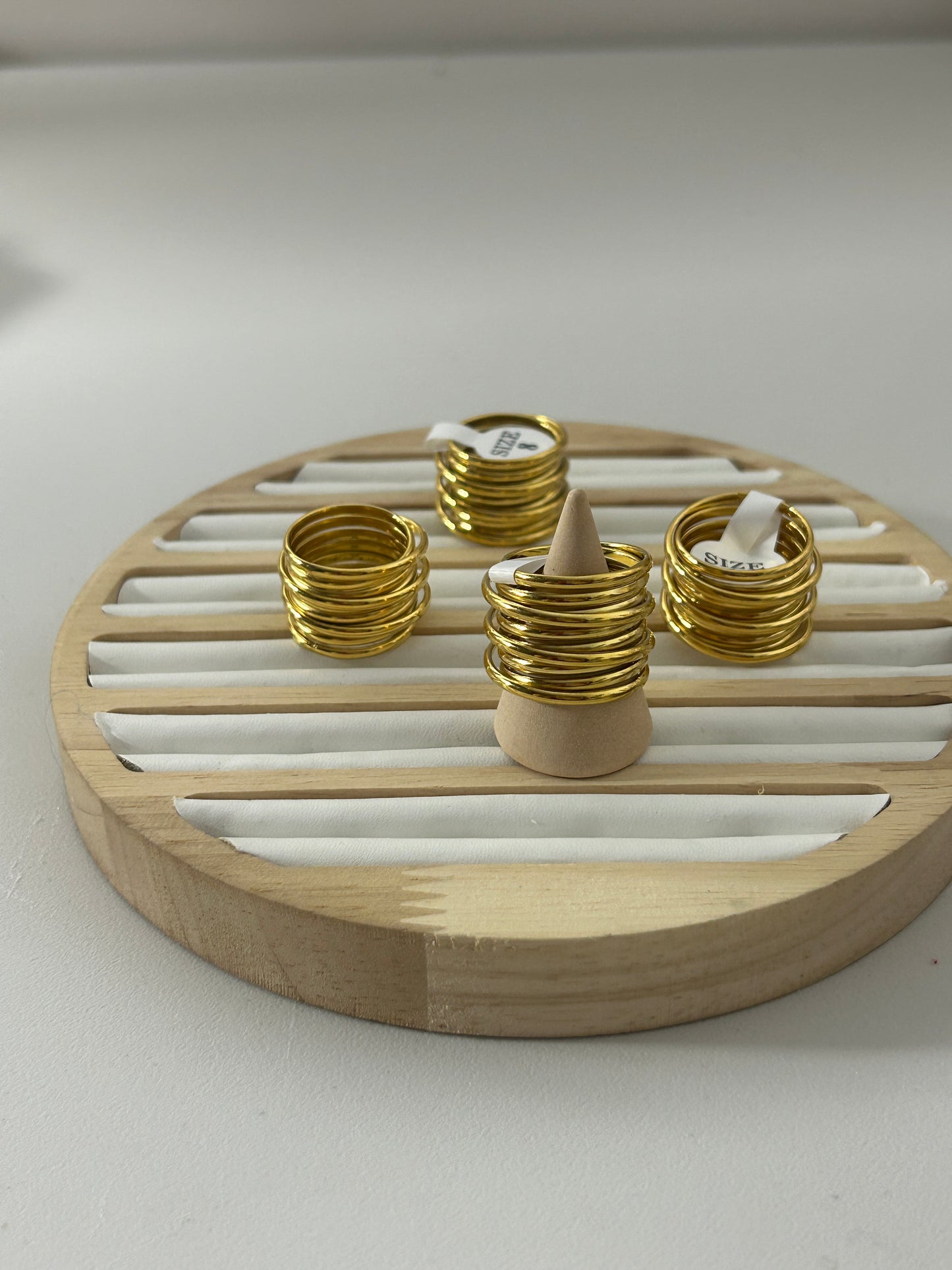 Golden Spiral Stainless Steel Ring