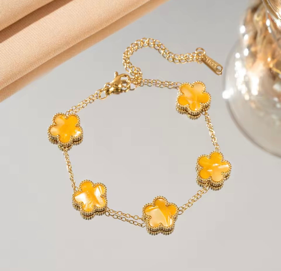Lucky Clover Charm Bracelet