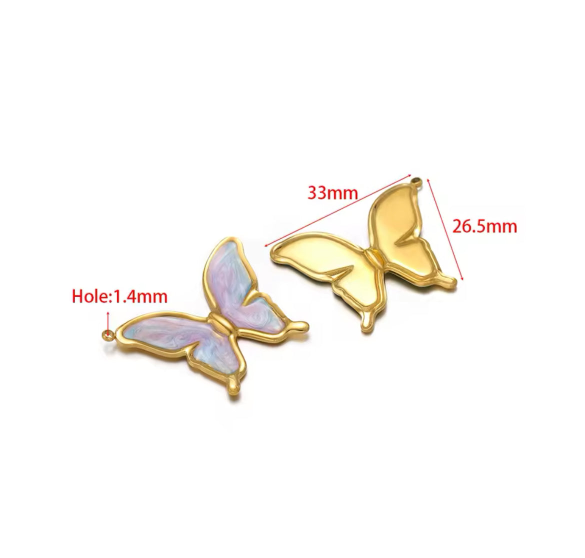 Make Your Own Charm Jewellery – Gold Plated Stainless Steel (Tarnish-Free & Waterproof)- 1 piece