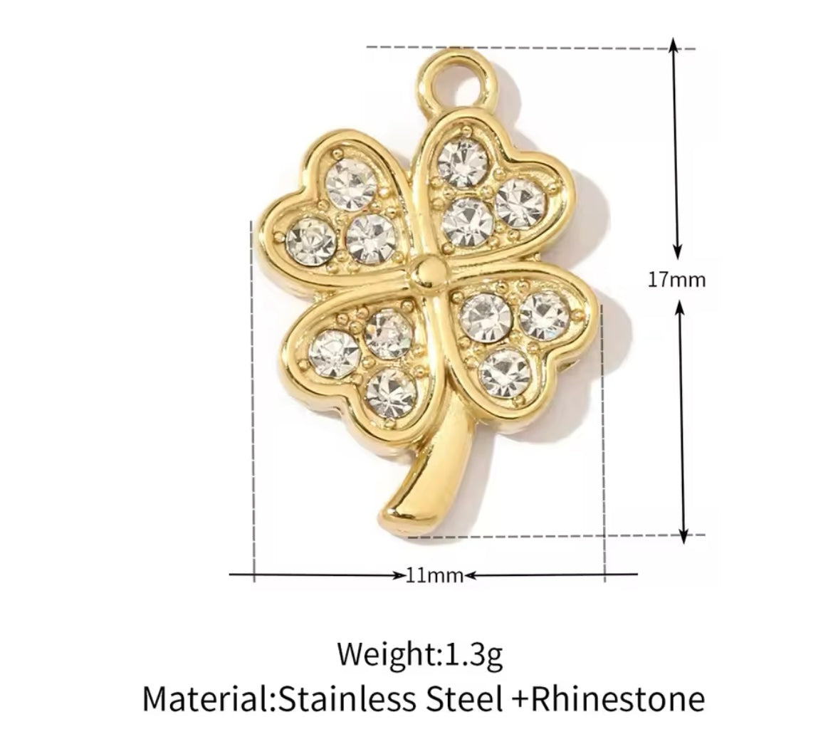 Make Your Own Charm Jewellery – Gold Plated Stainless Steel (Tarnish-Free & Waterproof)- 1 piece