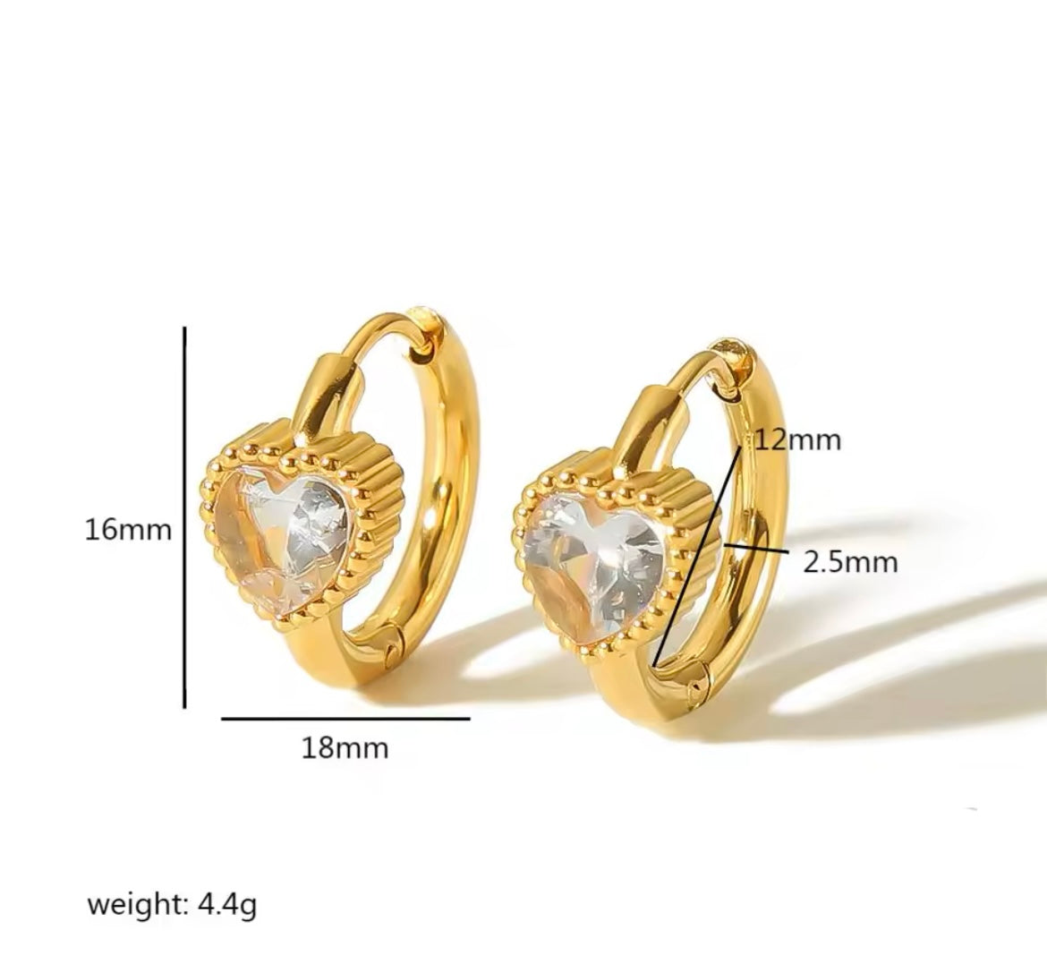 Gemstone Pop Huggie Hoops – Multiple Shapes