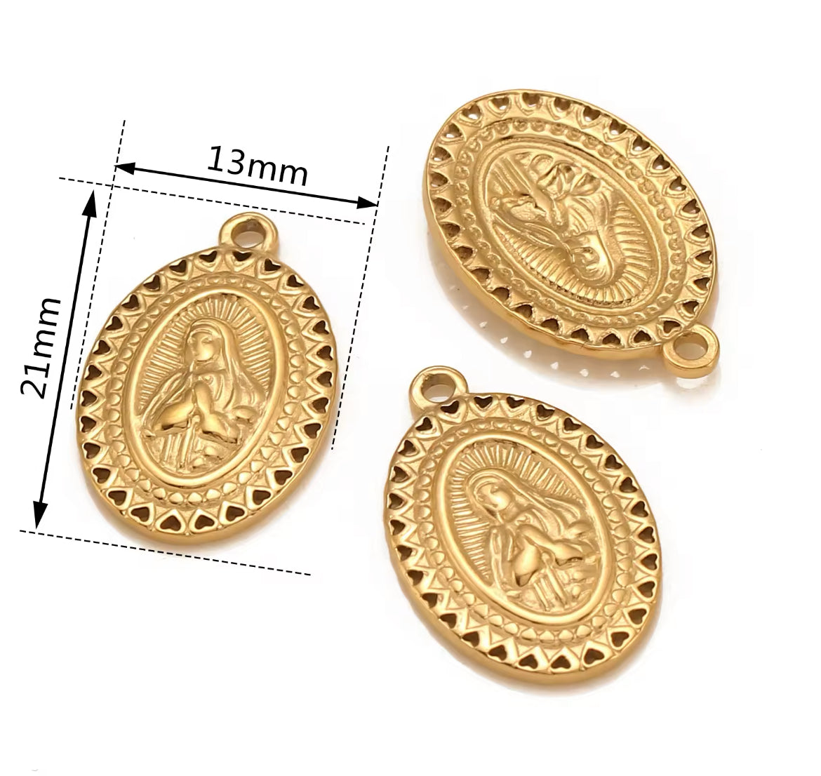 Make Your Own Charm Jewellery – Gold Plated Stainless Steel (Tarnish-Free & Waterproof)- 1 piece