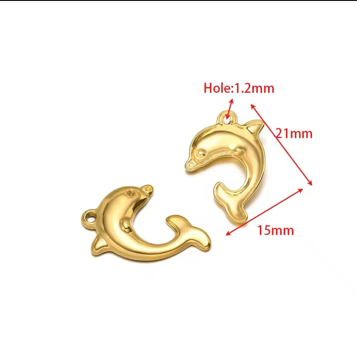 Make Your Own Charm Jewellery – Gold Plated Stainless Steel (Tarnish-Free & Waterproof)- 1 piece