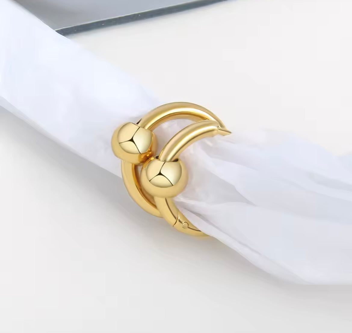 Bold Gold Hoop Earrings – Stainless Steel