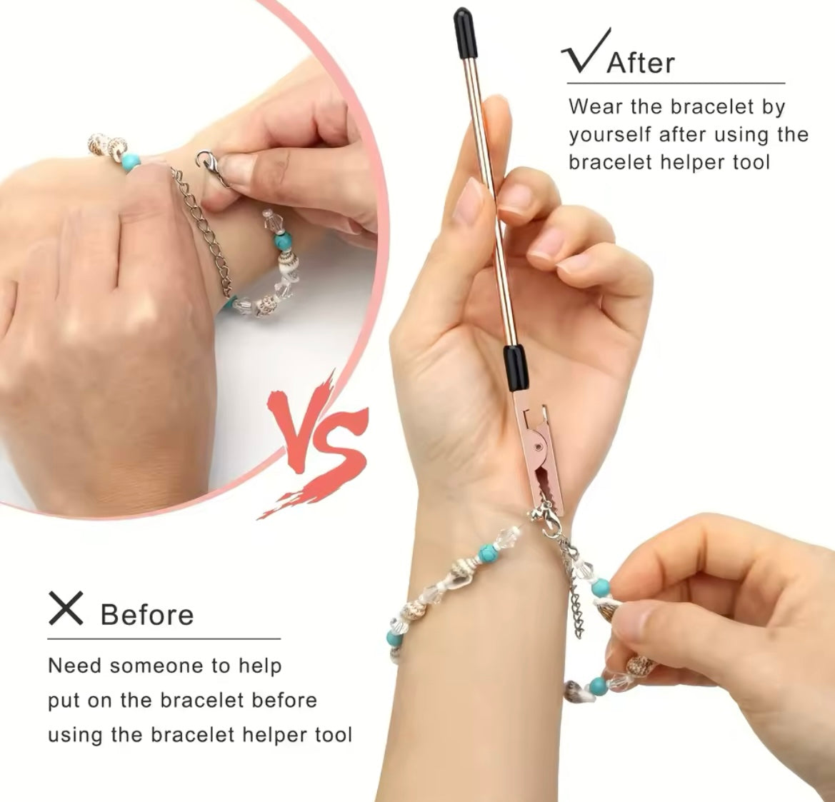 Easy Clasp Bracelet Tool - Random Colour