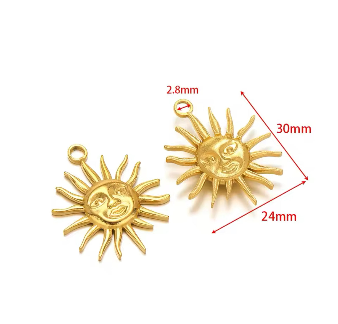 Make Your Own Charm Jewellery – Gold Plated Stainless Steel (Tarnish-Free & Waterproof)- 1 piece