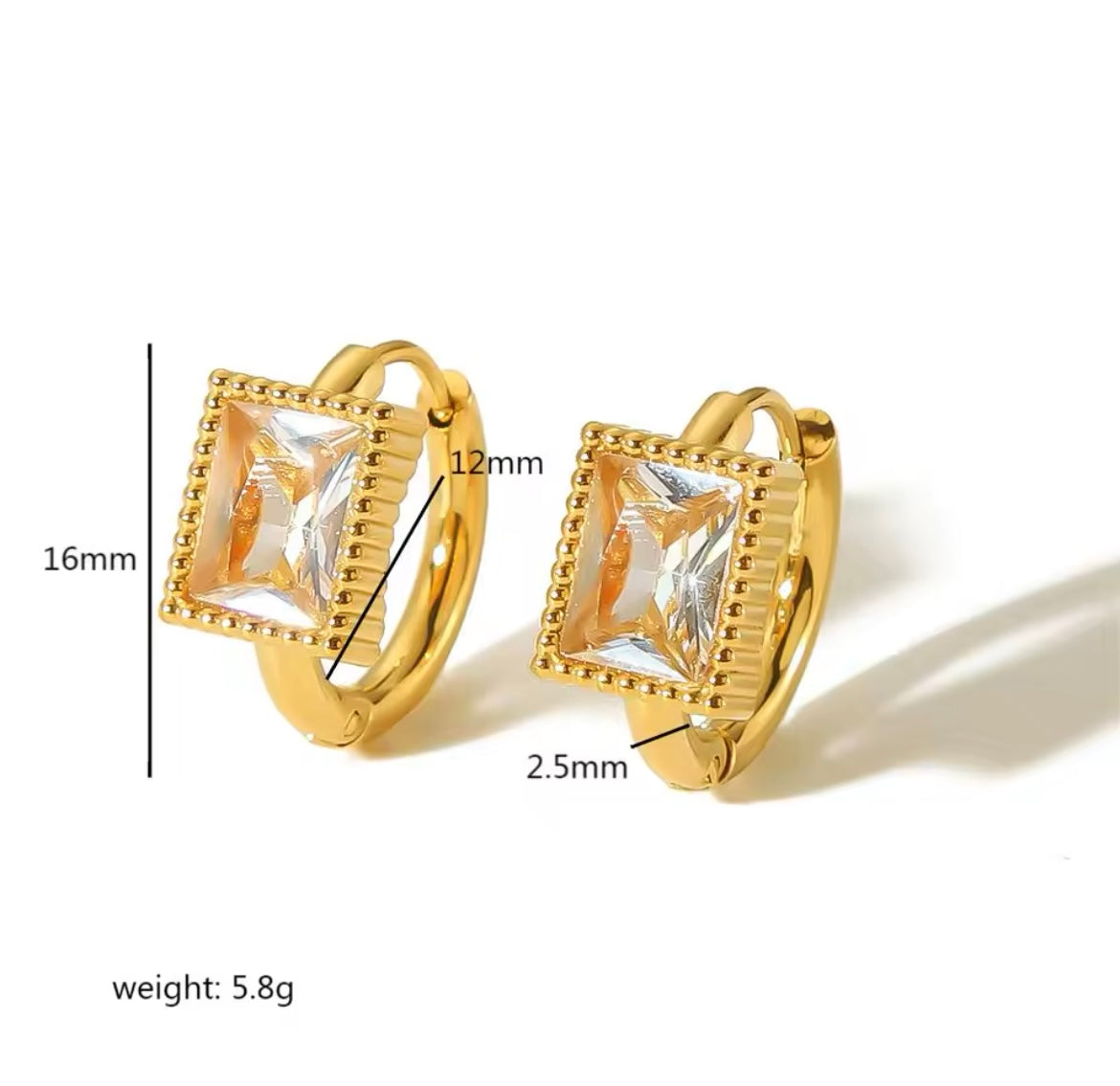 Gemstone Pop Huggie Hoops – Multiple Shapes