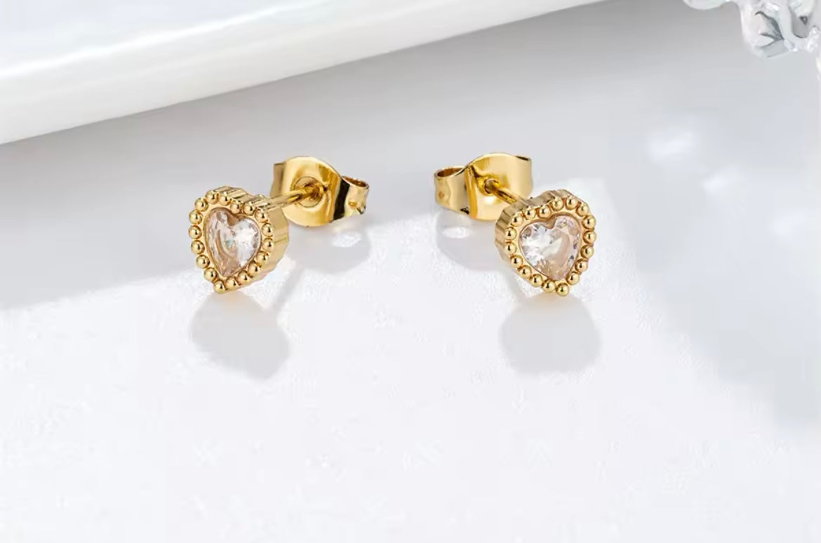 Dainty Zircon Elegance Stud Earrings
