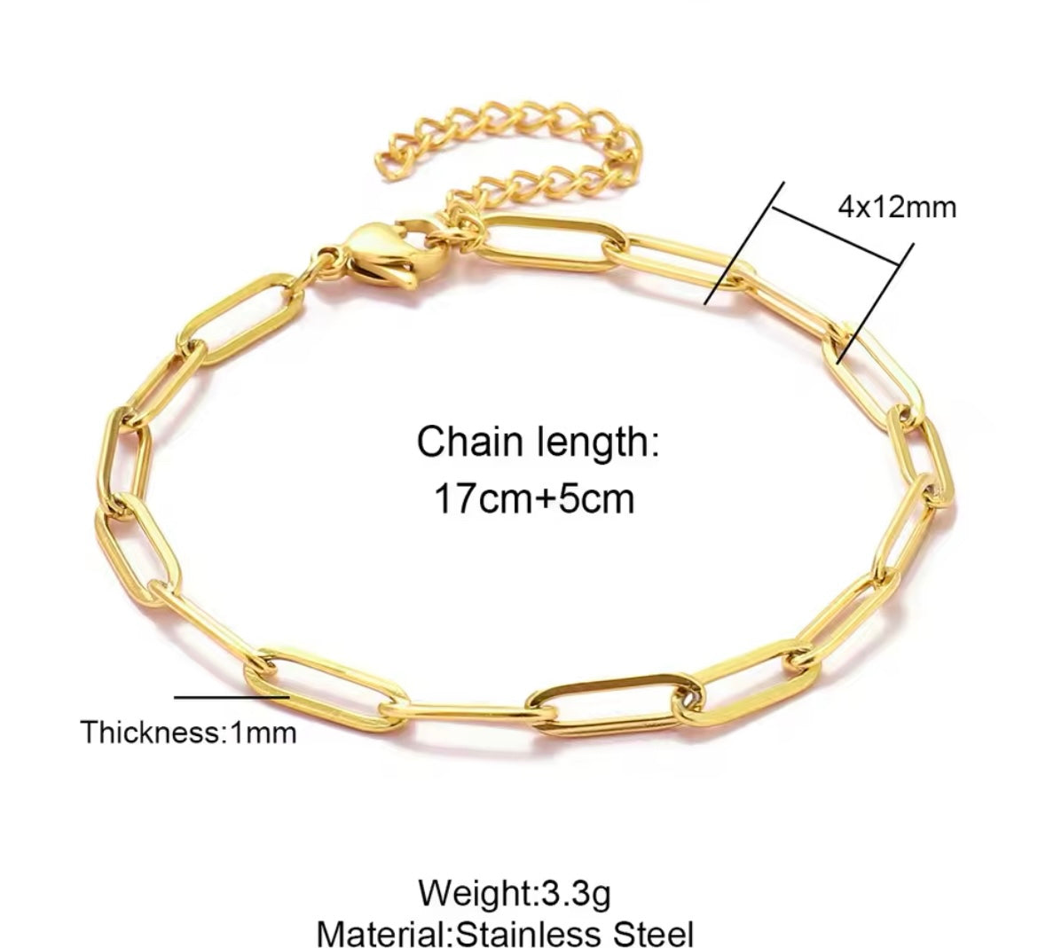 Make Your Own Charm Jewellery – Gold Plated Stainless Steel (Tarnish-Free & Waterproof)- 1 piece