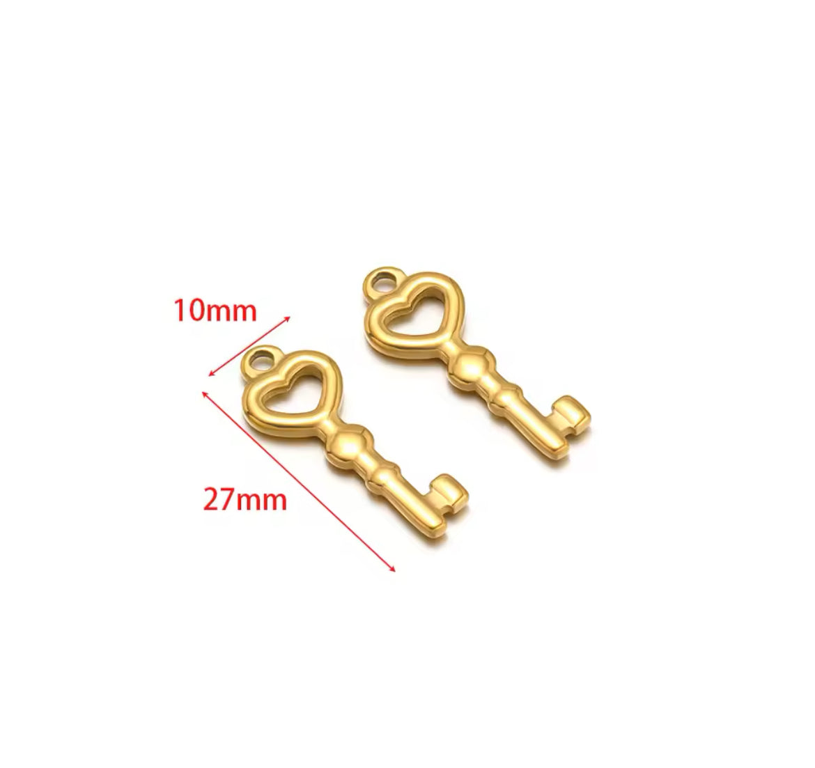 Make Your Own Charm Jewellery – Gold Plated Stainless Steel (Tarnish-Free & Waterproof)- 1 piece