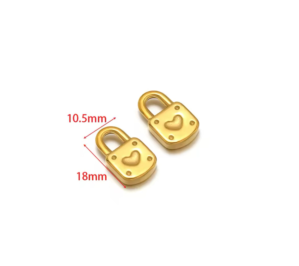 Make Your Own Charm Jewellery – Gold Plated Stainless Steel (Tarnish-Free & Waterproof)- 1 piece