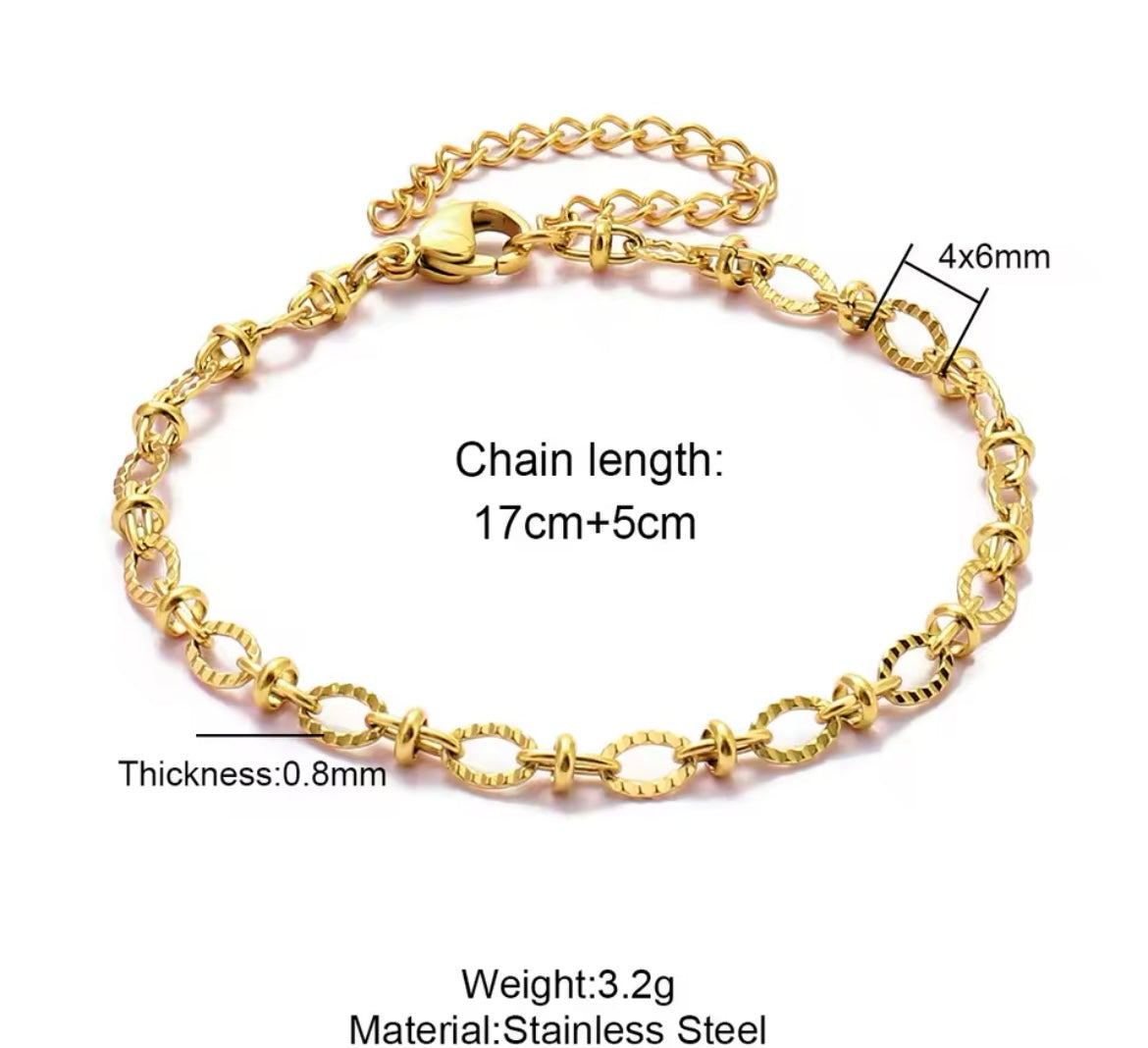 Make Your Own Charm Jewellery – Gold Plated Stainless Steel (Tarnish-Free & Waterproof)- 1 piece