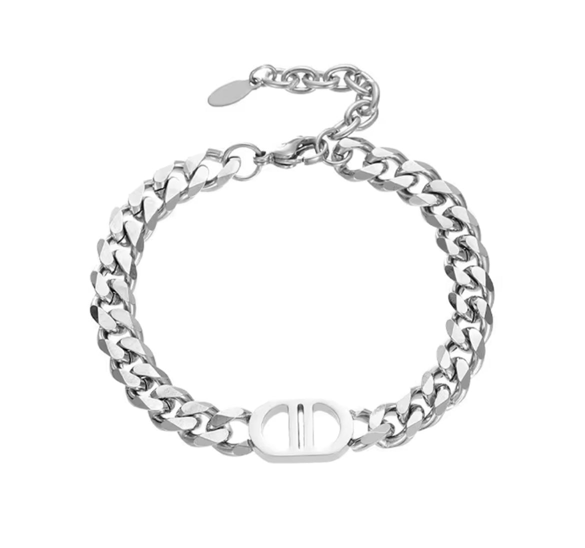 Chunky 18K Gold-Plated Cuban Chain Necklace & Bracelet (Sold Separately)