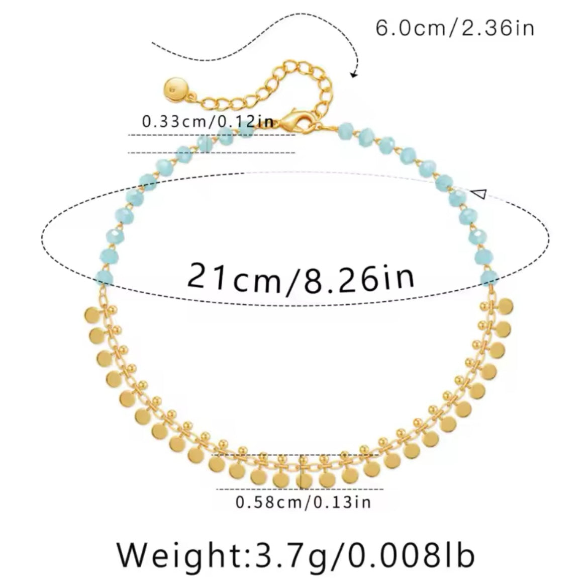 Golden Elegance Anklet – Multi-Style Design