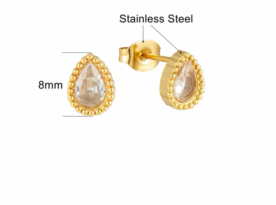 Dainty Zircon Elegance Stud Earrings