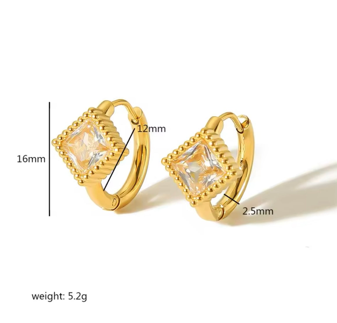 Gemstone Pop Huggie Hoops – Multiple Shapes