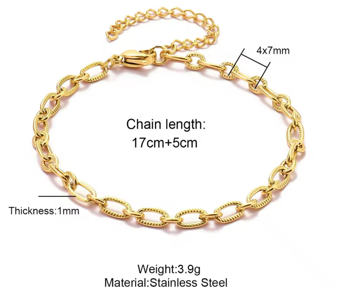Make Your Own Charm Jewellery – Gold Plated Stainless Steel (Tarnish-Free & Waterproof)- 1 piece