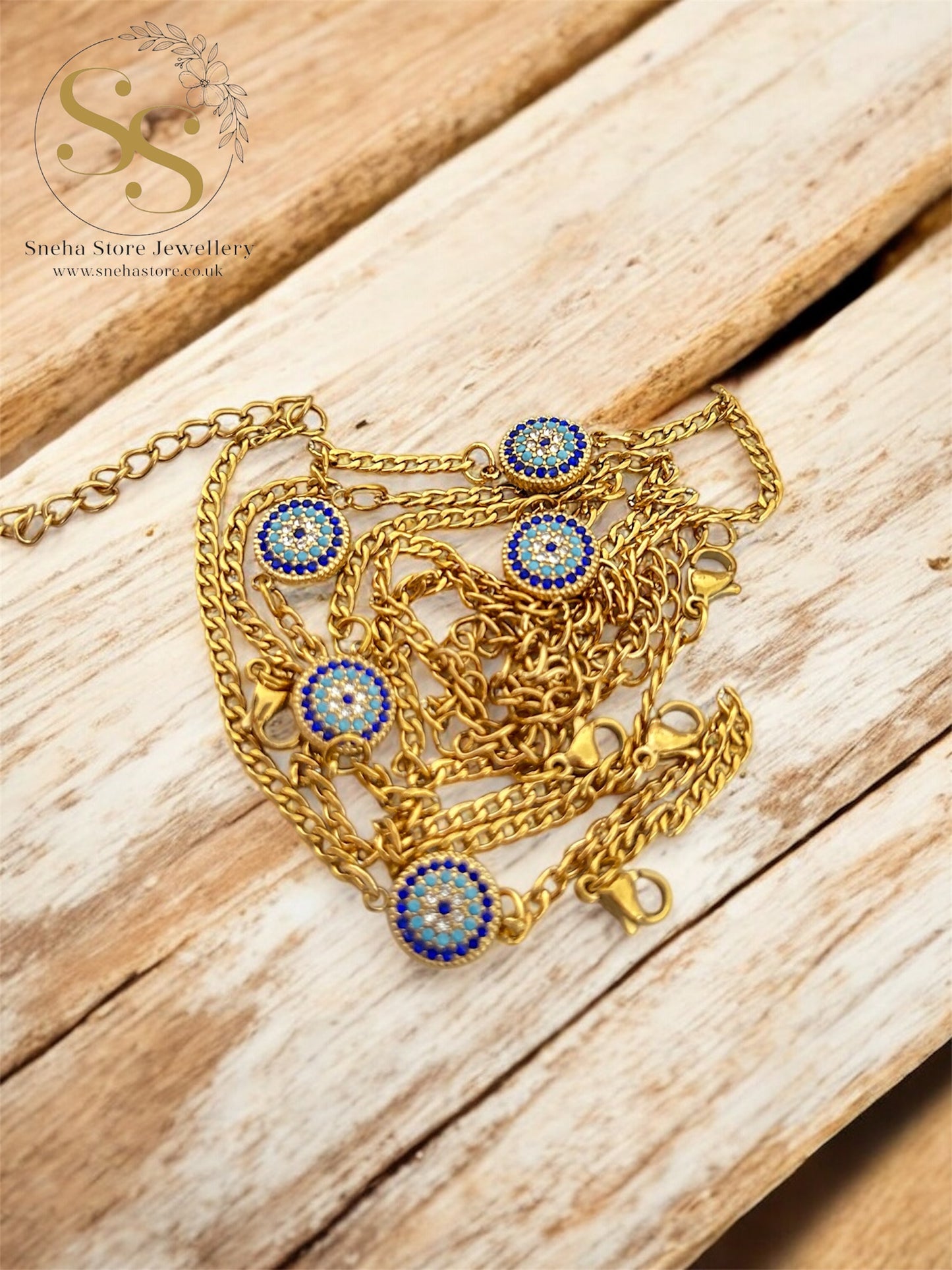 Astra Evil Eye Chain Bracelet