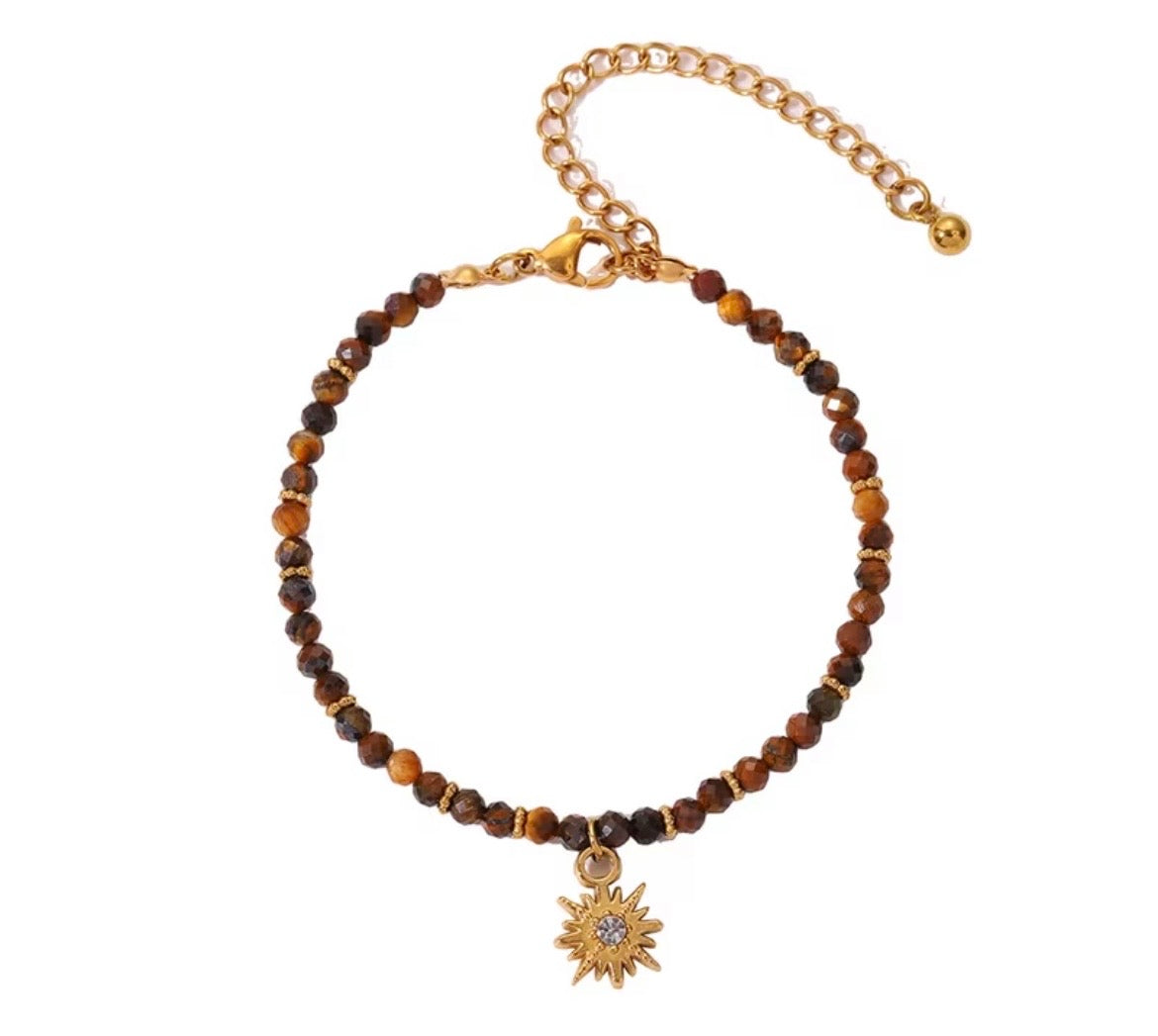 Tiger Eye Sunburst Necklace