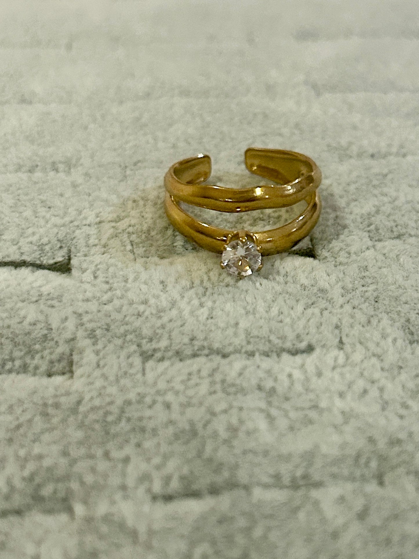 Gold Flow Adjustable Ring Collection