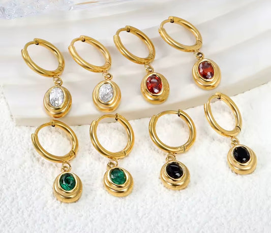 Classic Drop Huggie Earrings