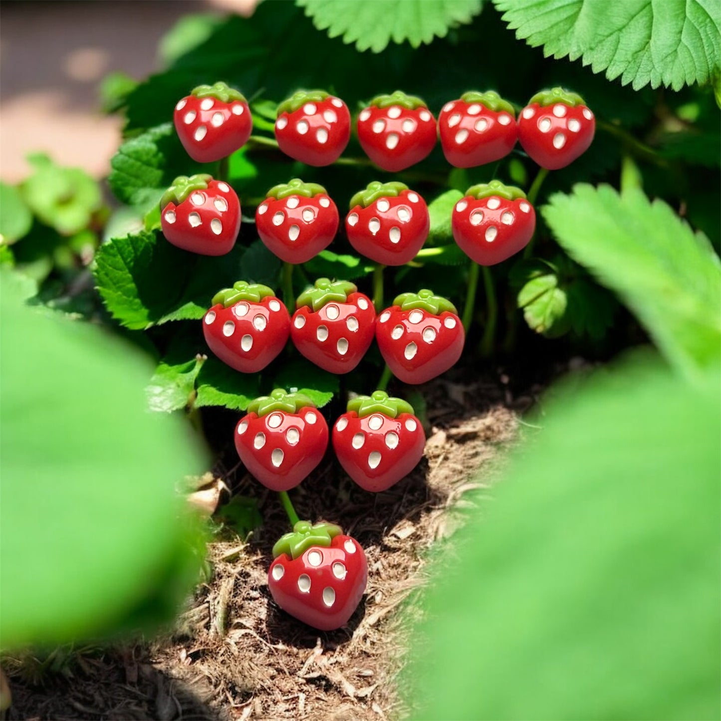 Sweet Berry Pop Studs – Resin Front with Stainless-Steel Back