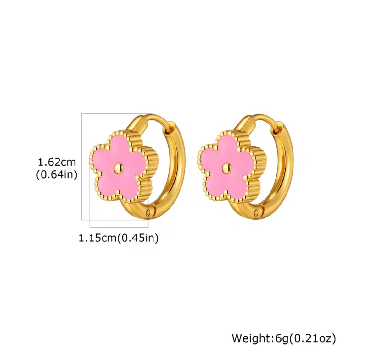 Blossom Luxe Clover Hoop Earrings