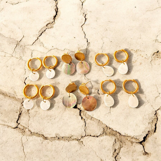 ✨ Natural Mother of Pearl Earrings ✨