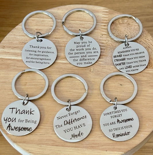 Affirmation Reminder Keyring