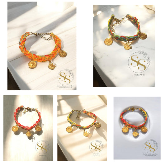 Royal Thread Charm Bracelet