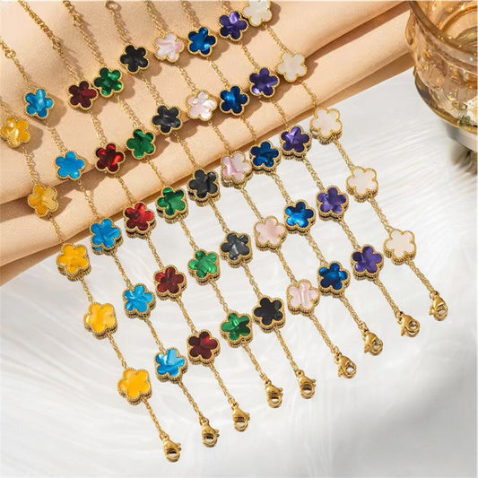 Lucky Clover Charm Bracelet