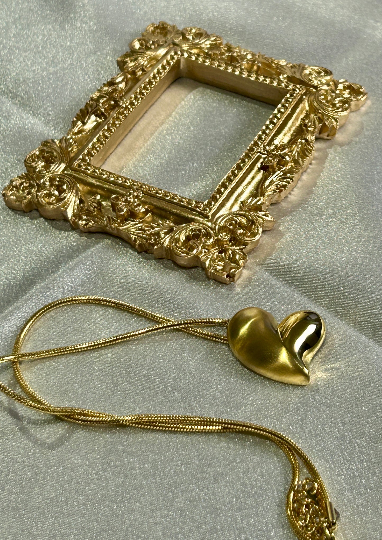 Heart Charms Love Earrings And Necklace