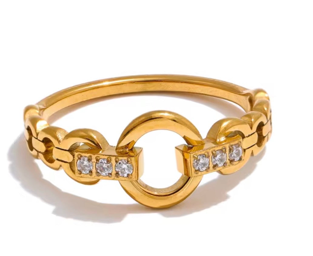 Eterna Link Ring – 18K PVD Gold Plated