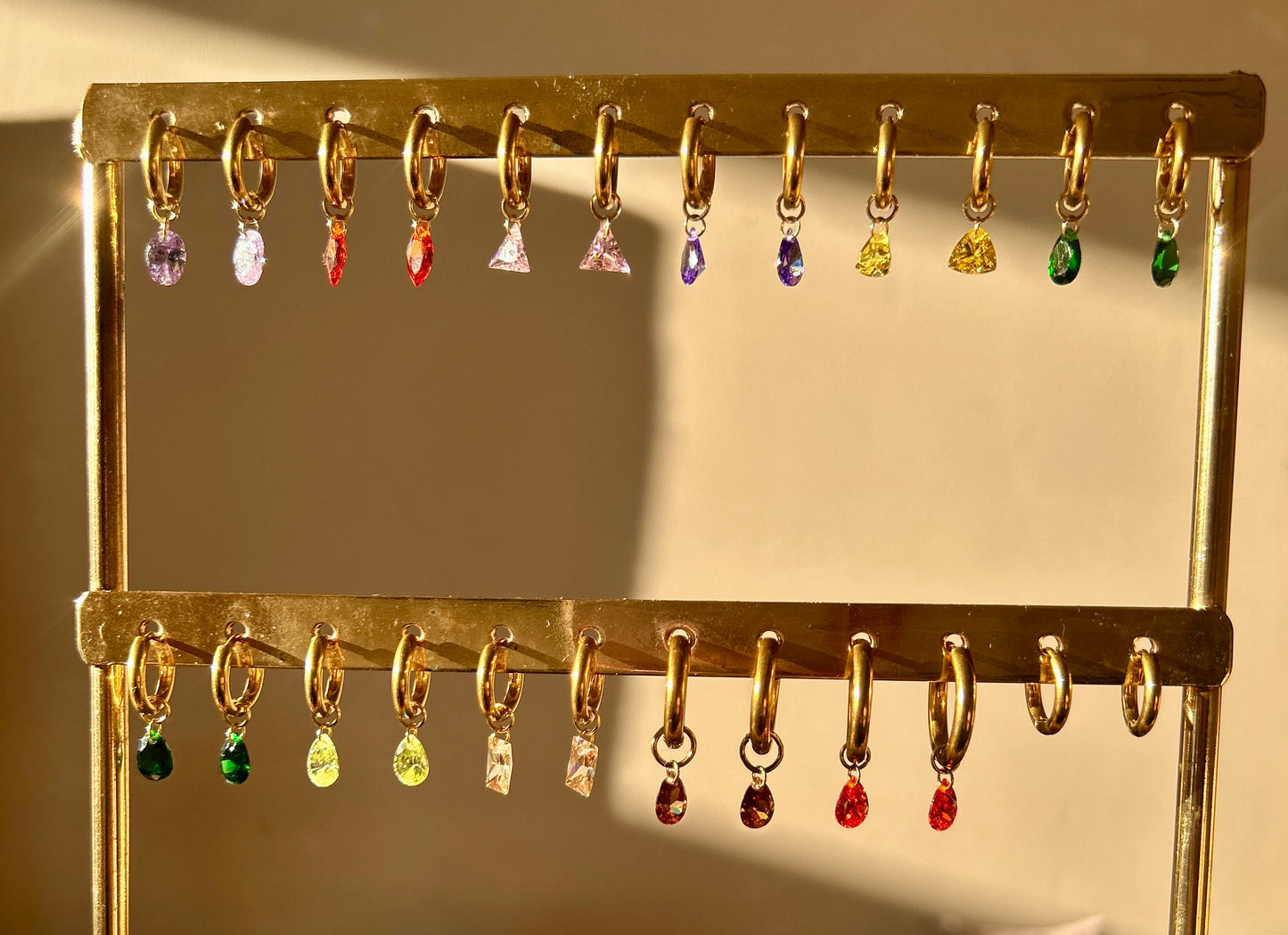 Mini Crystal Drop Huggies
