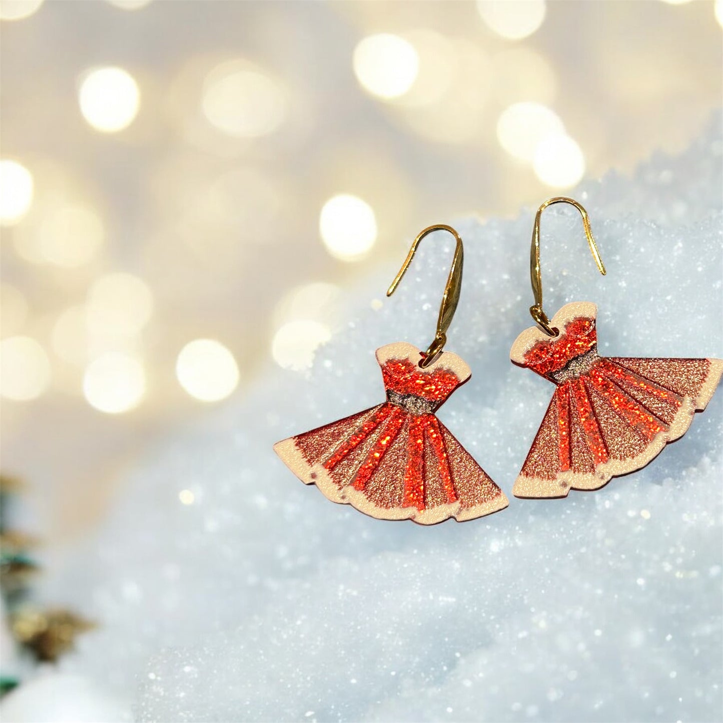 Christmas Earrings Collection – Lightweight Acrylic Festive Studs & Dangles
