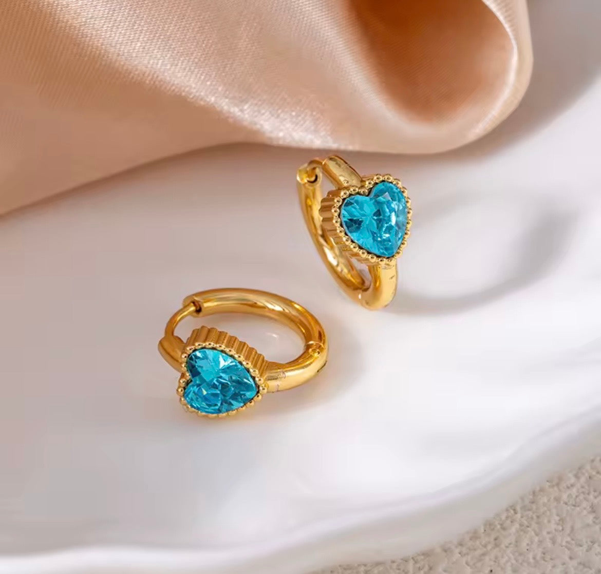 Gem Glow Hoop Earrings