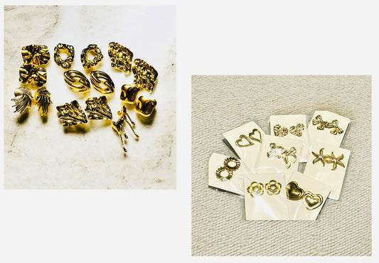 Golden Muse Statement Stud Collection