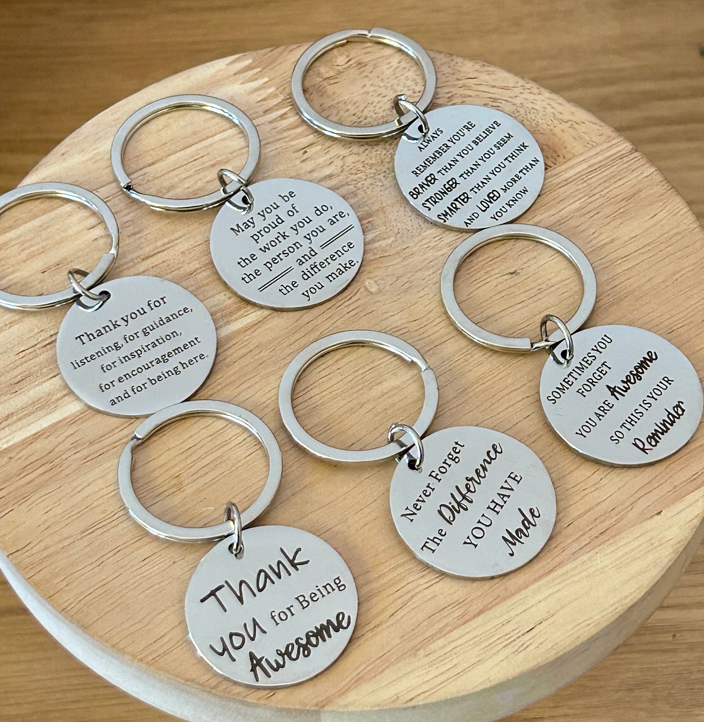 Affirmation Reminder Keyring