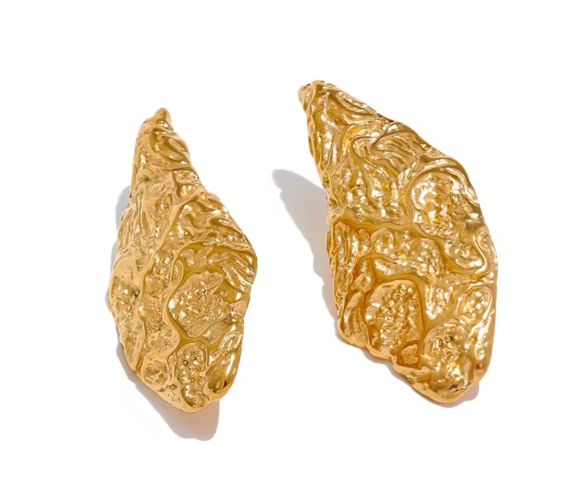Stainless Steel Gold-Plated Earrings Collection