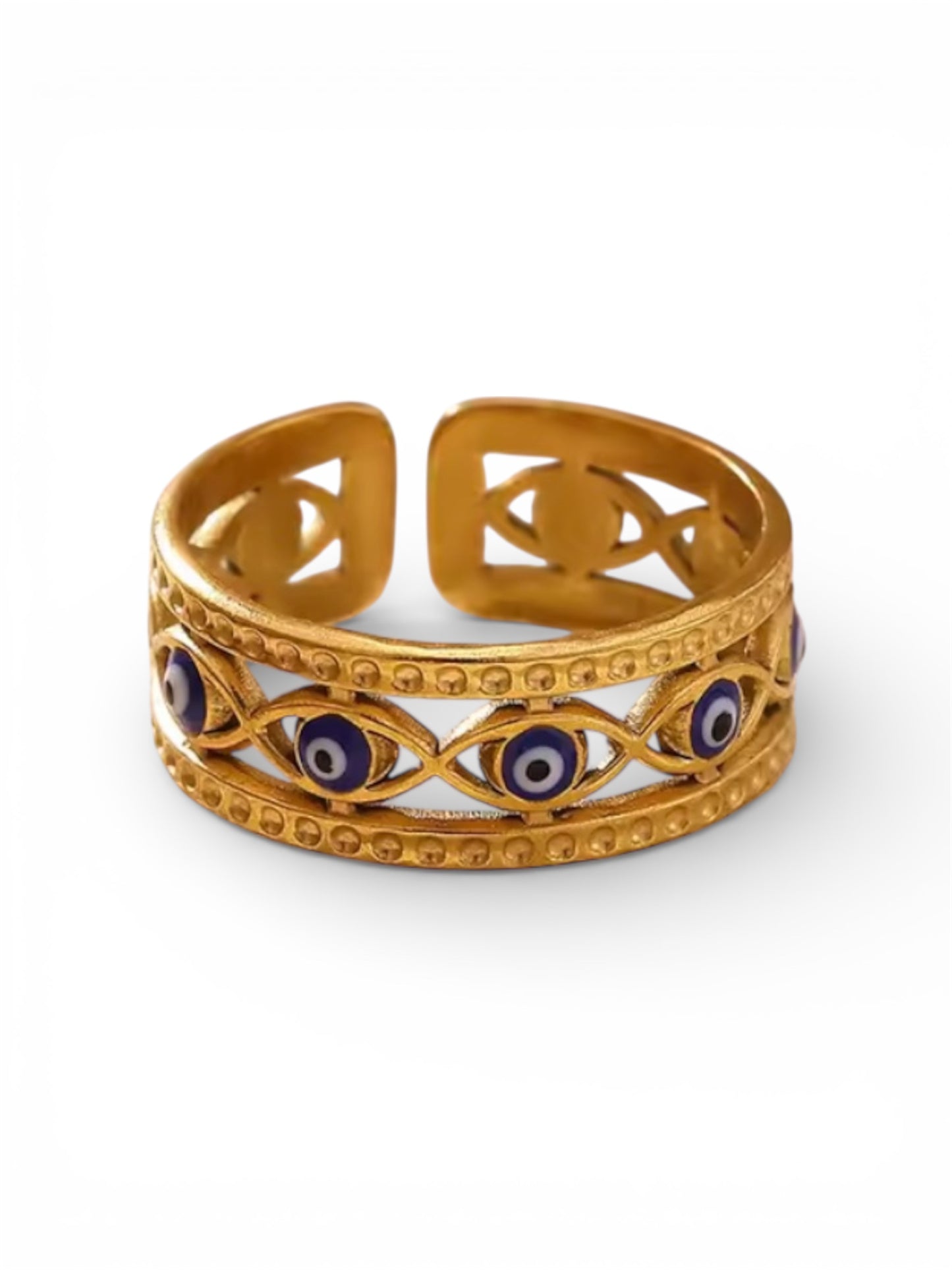 Evil Eye Harmony Adjustable Ring