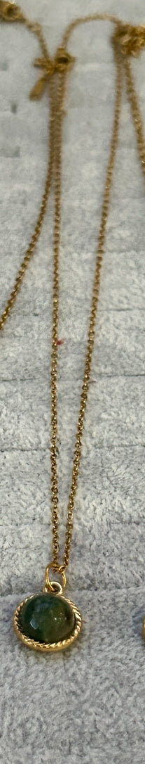 Mystic Earth Collection – Natural Stone Jewellery Set (Malachite, Amethyst, Tiger Eye, Turquoise, Green Jade, Rose Quartz, Blue Lace Agate,Plant Agate, Unakite)