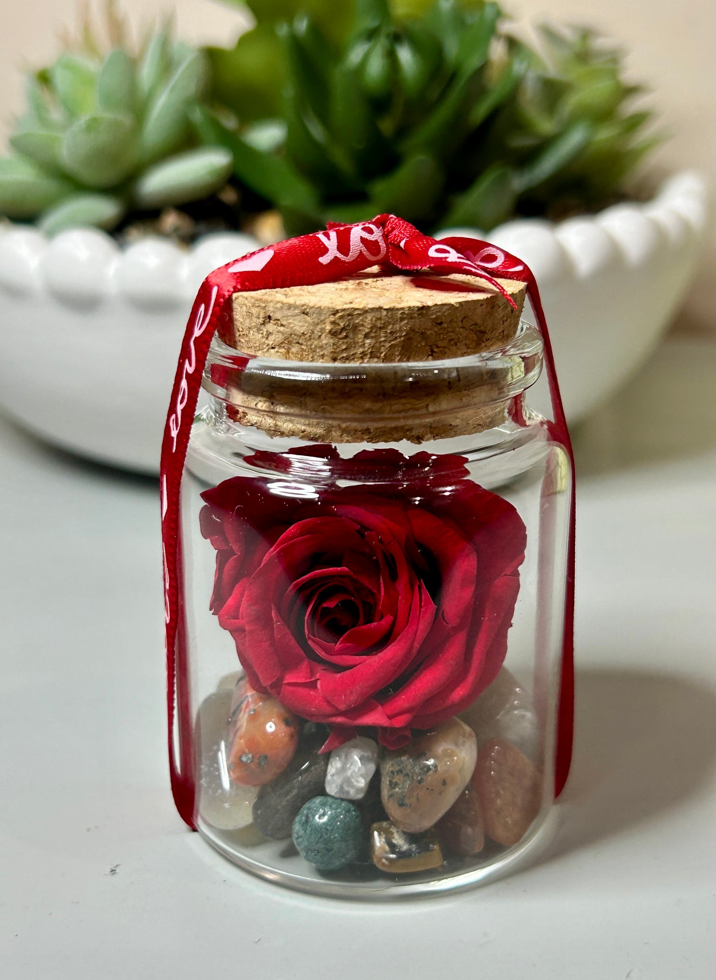 Everlasting Love Mini Rose Keepsake Jar