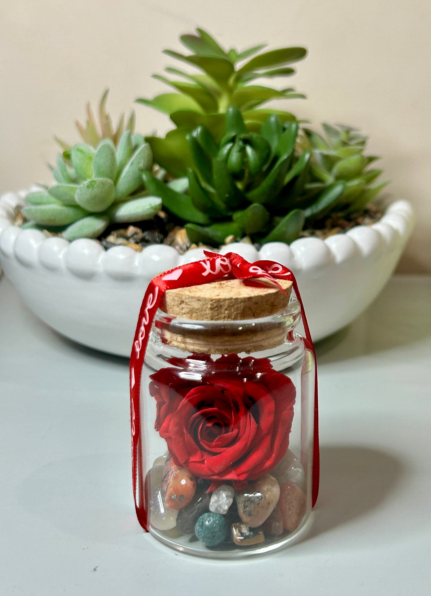 Everlasting Love Mini Rose Keepsake Jar