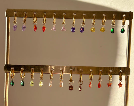 Mini Crystal Drop Huggies