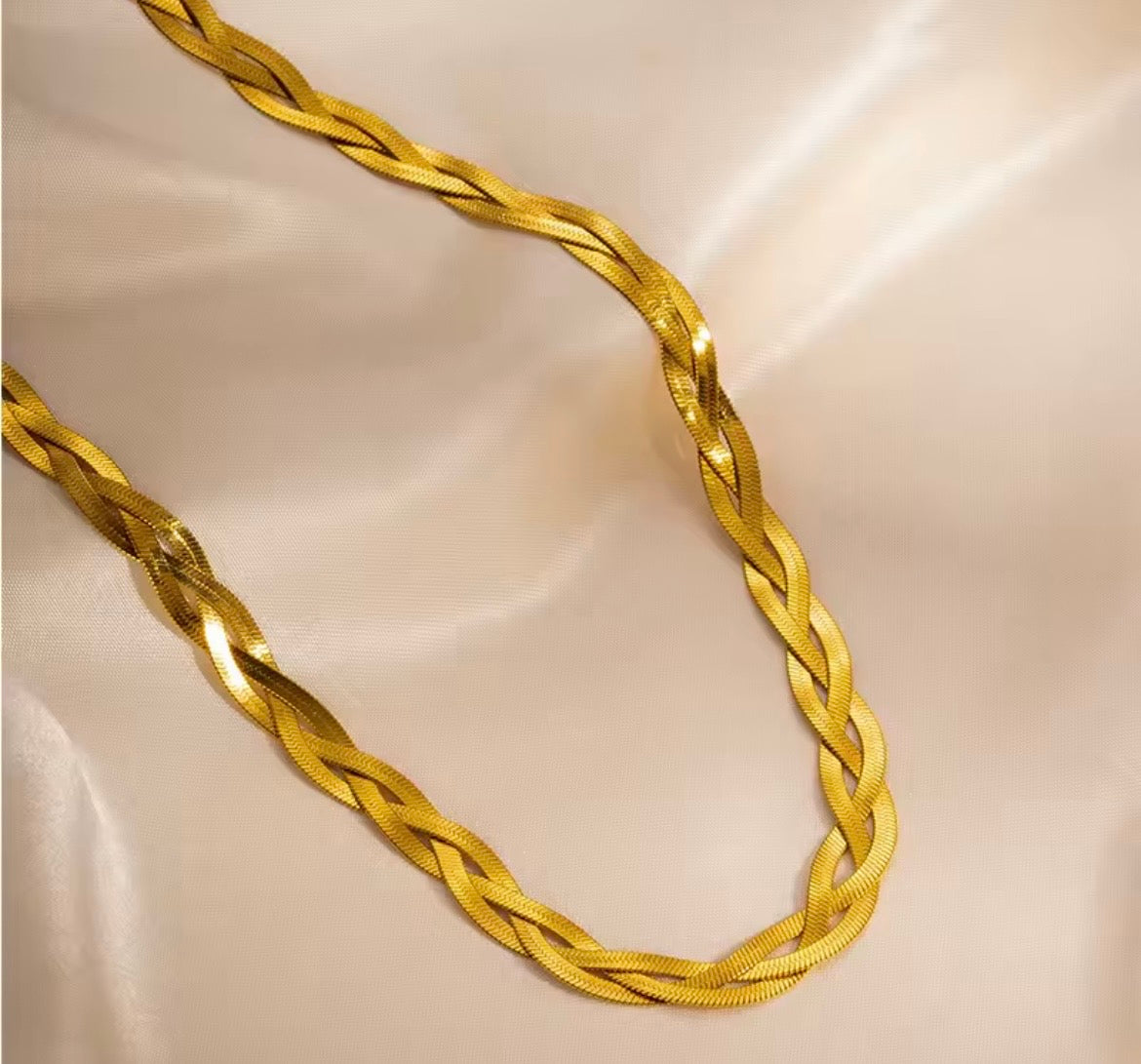 Triple Layer Snake Wave Necklace & Bracelet