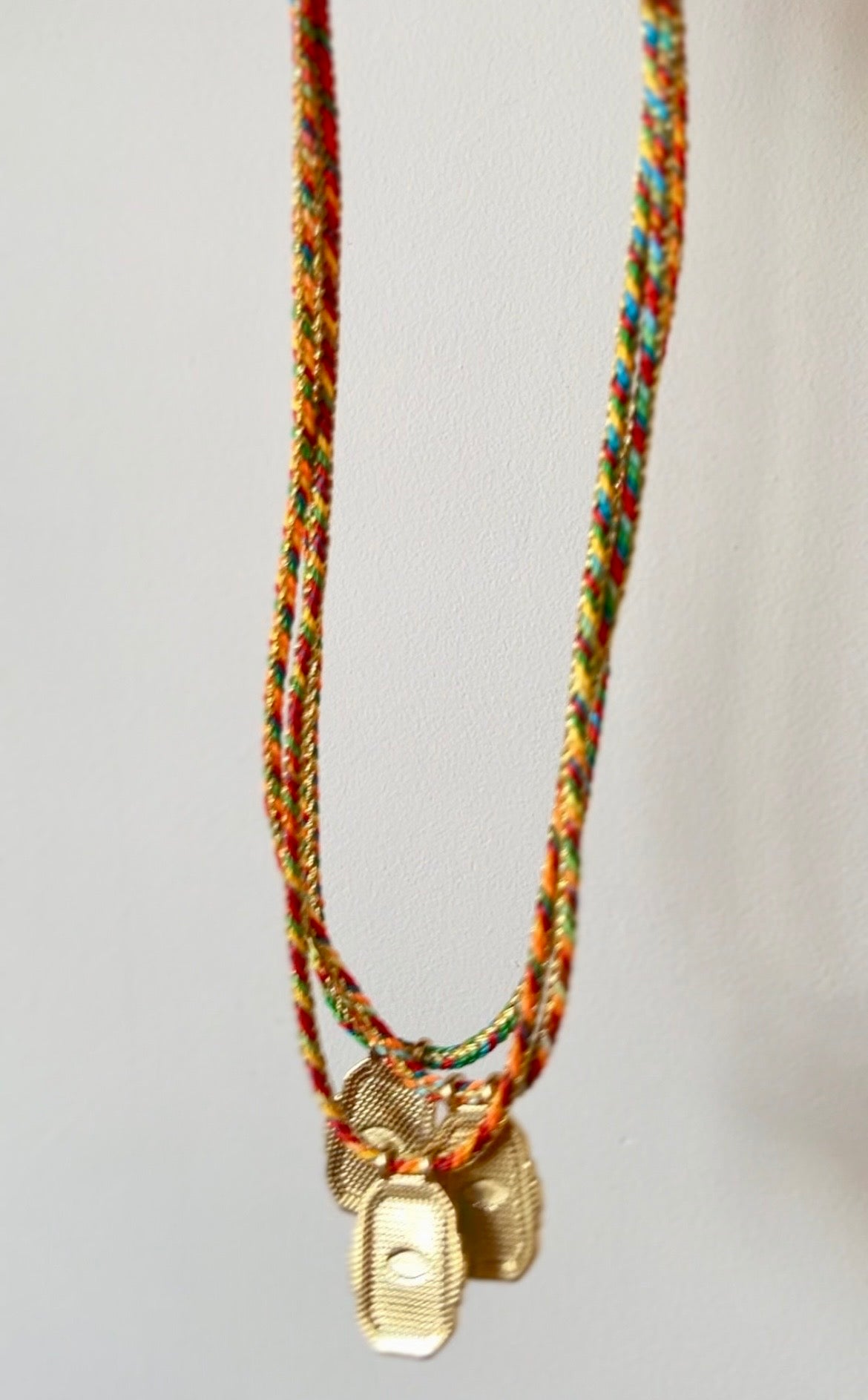 Evil Eye Braided Cord Necklace