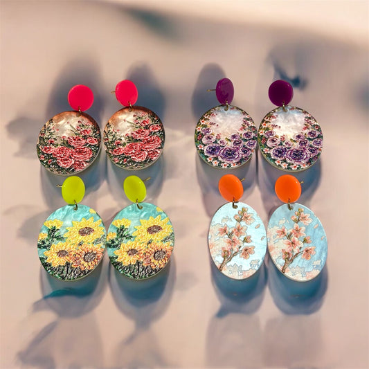 Bloom Art Statement Earrings
