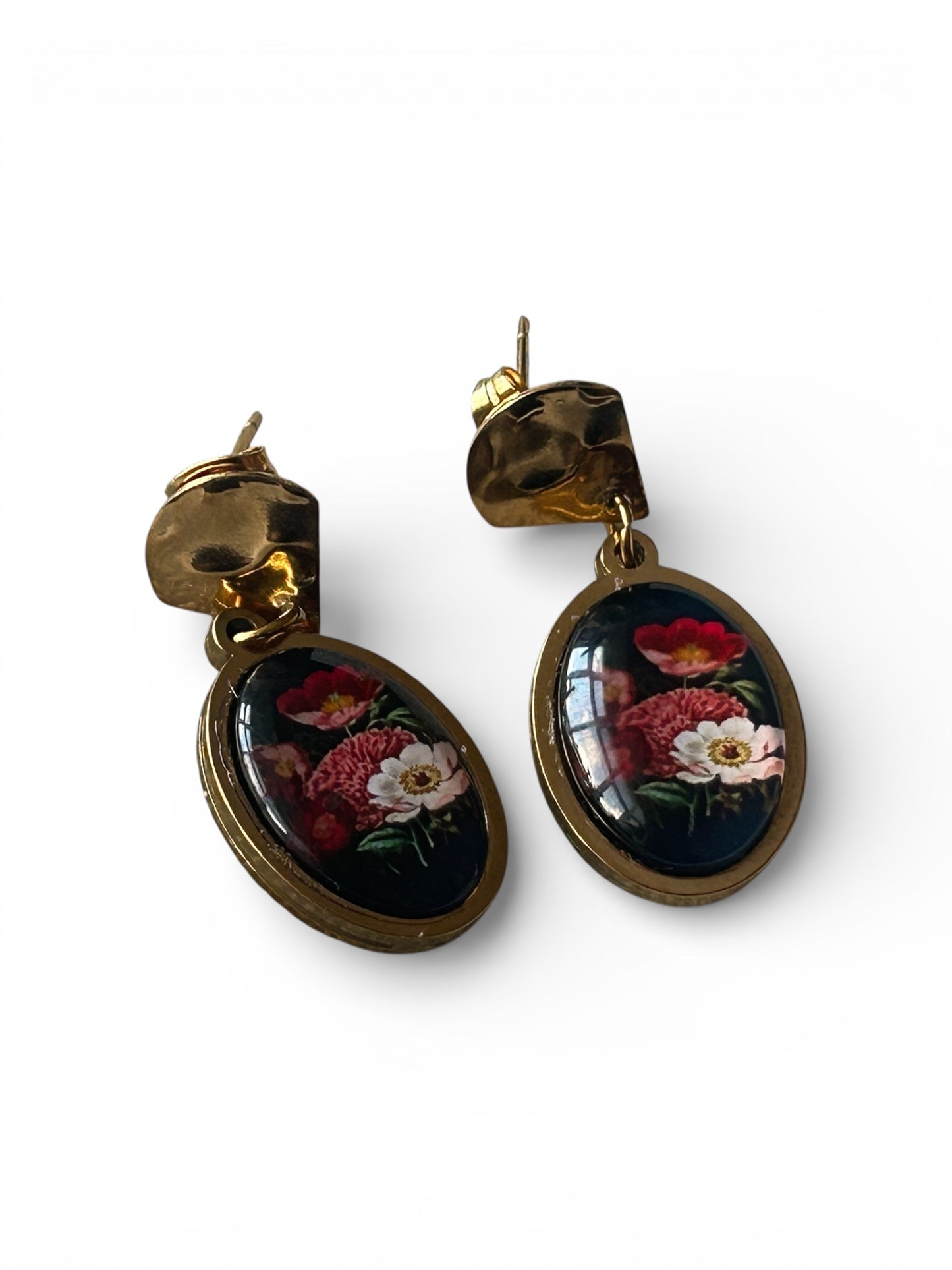 Vintage Floral Drop Earrings